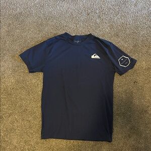 Quiksilver Dark Blue Tee with Logo Patch